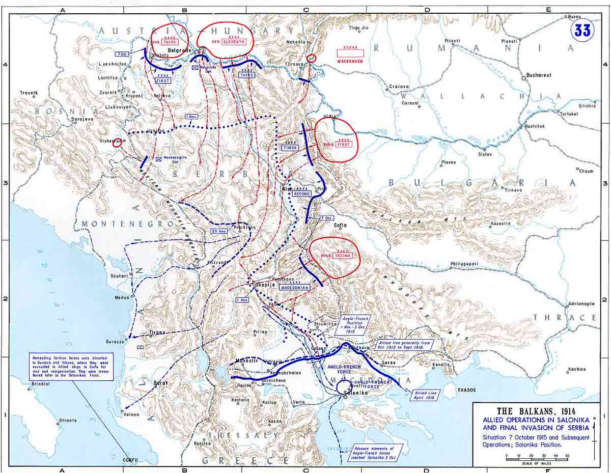 balkan front 1915 1918