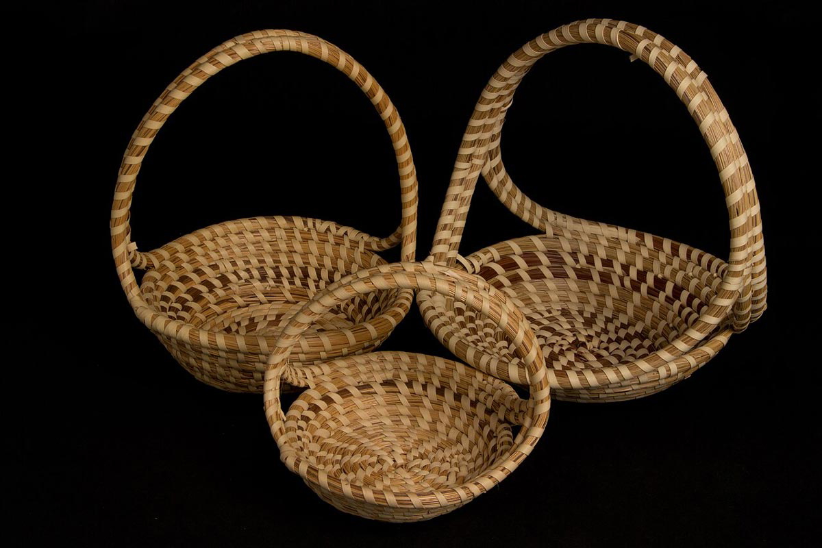 baskets made from sweetgrass
