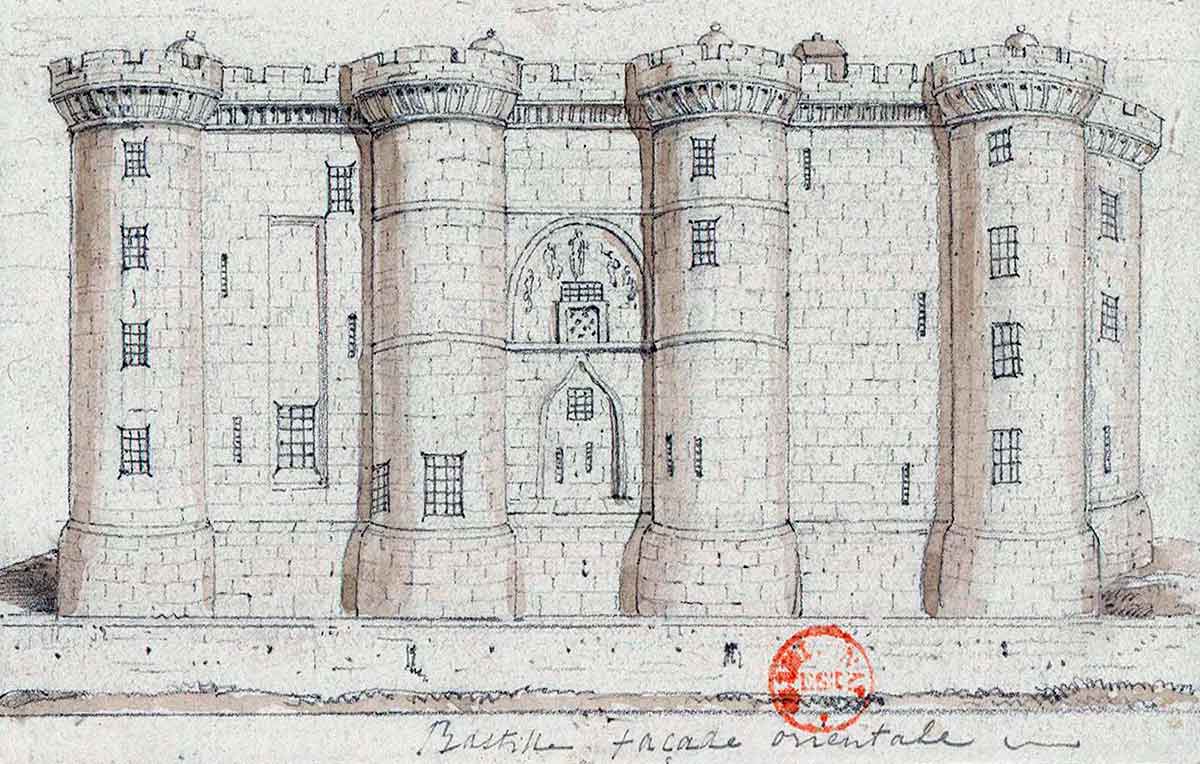 bastille exterior eastern facade