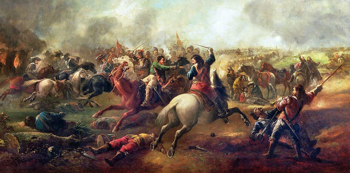 battle marston moor painting john barker