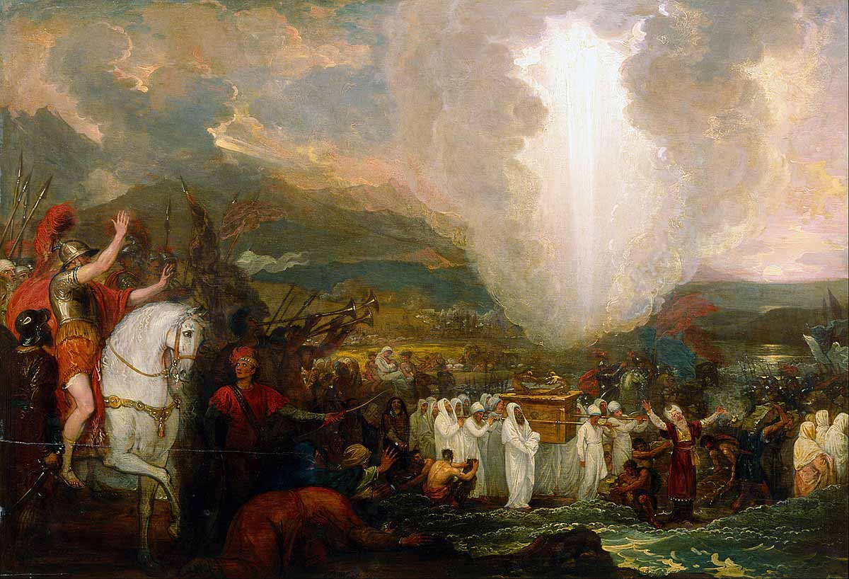 benjamin west joshua river jordan