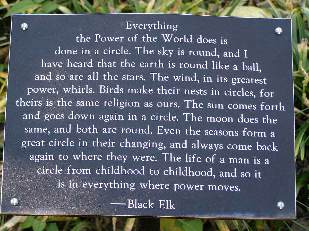 black elk quote placard