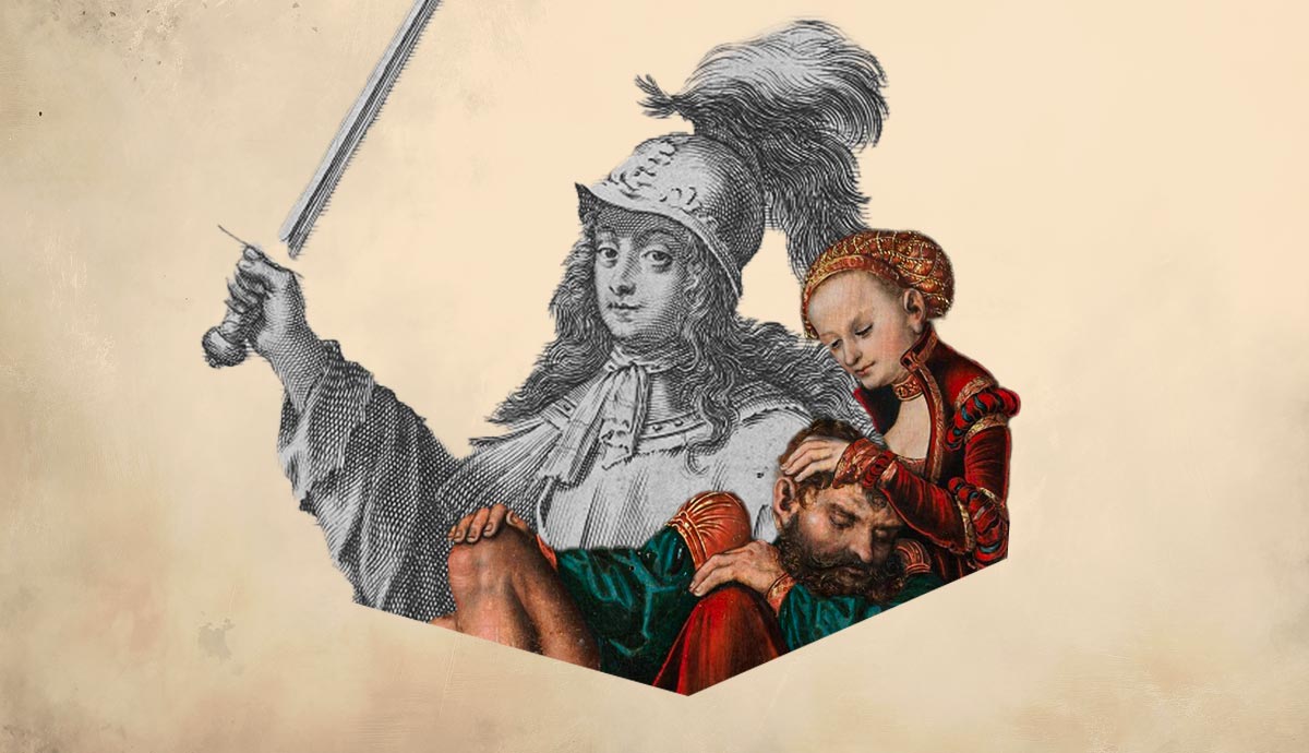 Samson and Delilah with Deborah depiction