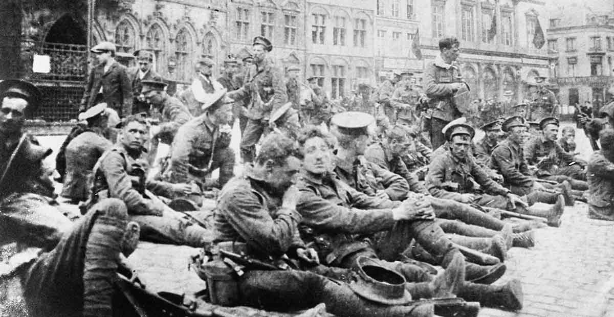 british infantry mons belgium 1914