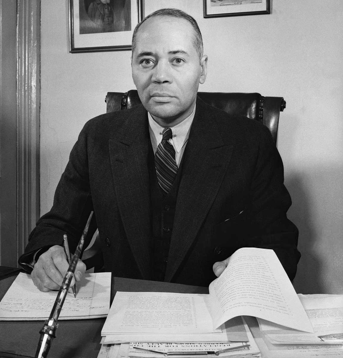 charles hamilton houston seated