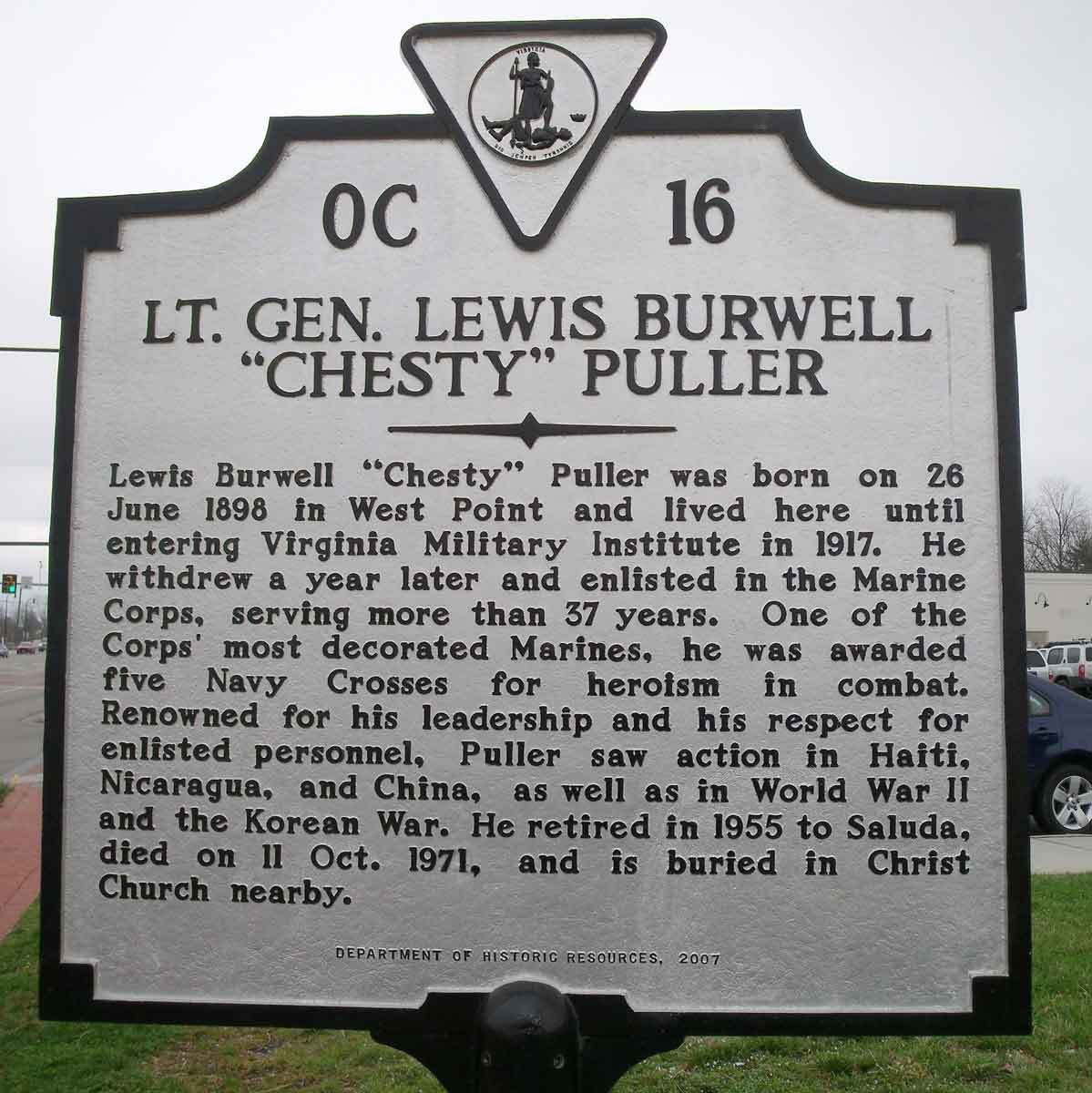 chesty puller birthplace