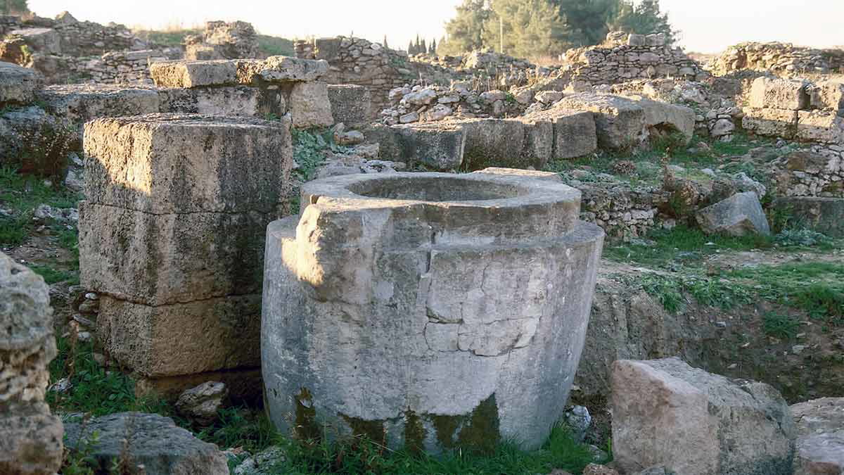 city of Ugarit ruins