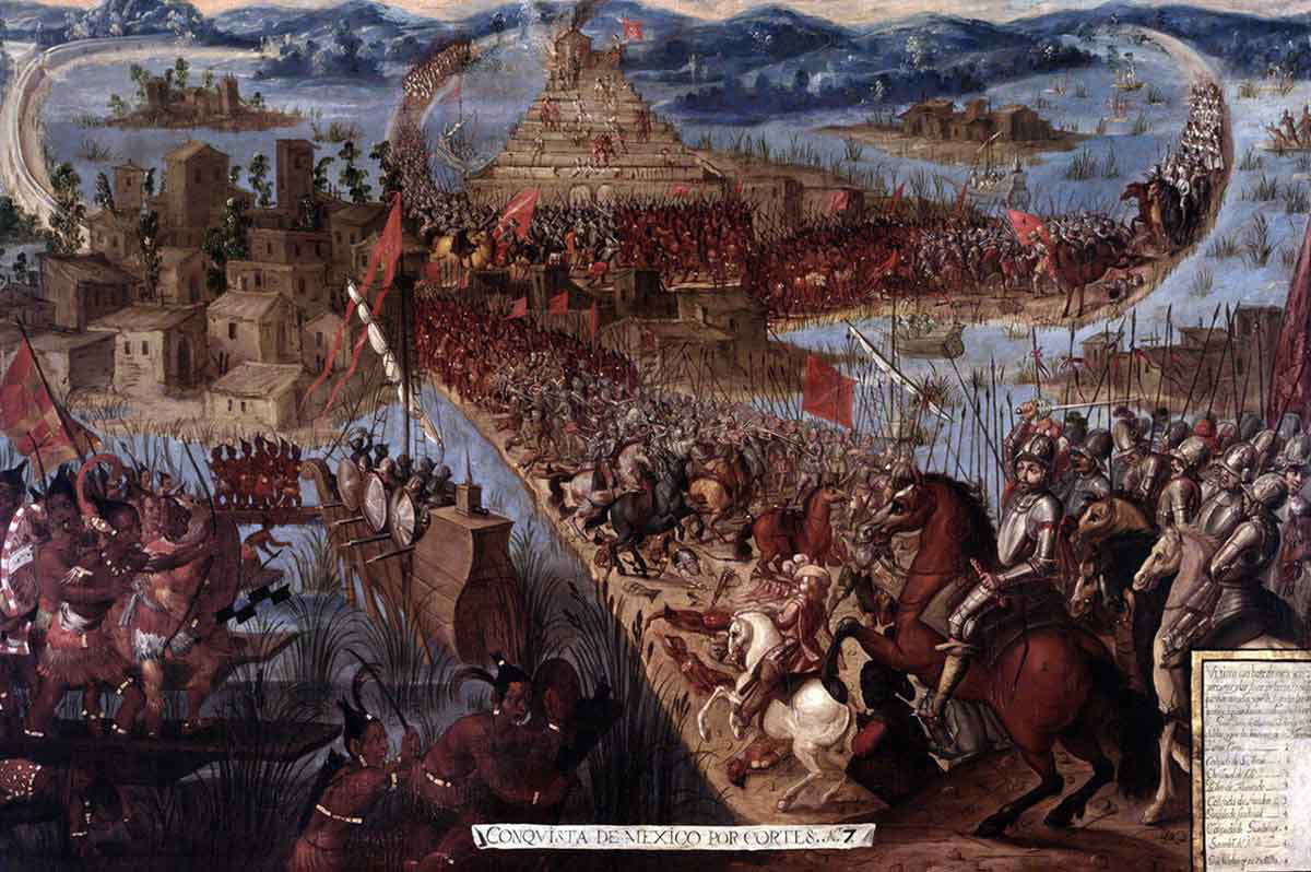 conquest of mexico painting