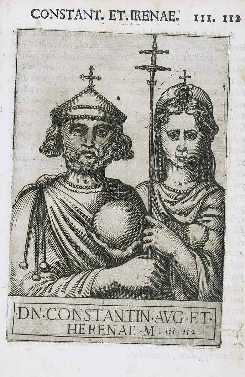 constantine vi irene woodcut