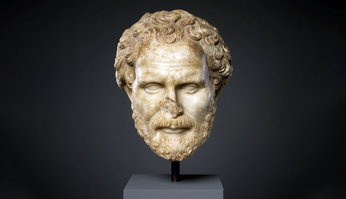 demosthenes bust roman copy