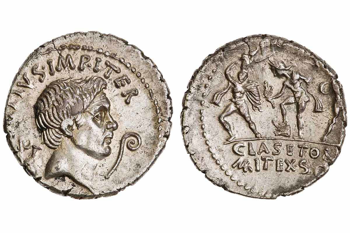 denarius silver pompey magnus