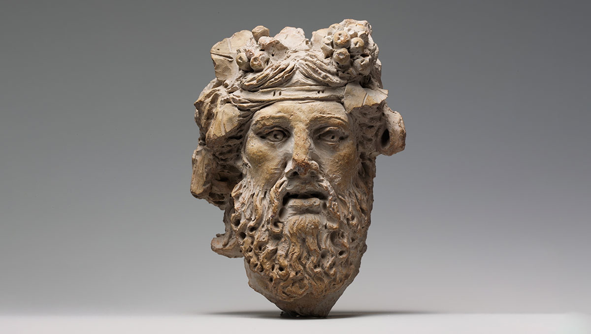 dionysus terracotta bust hellenistic
