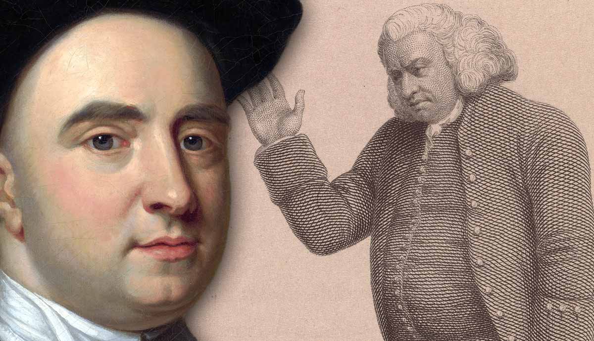 George Berkeley portrait with Samuel Johnson illustration