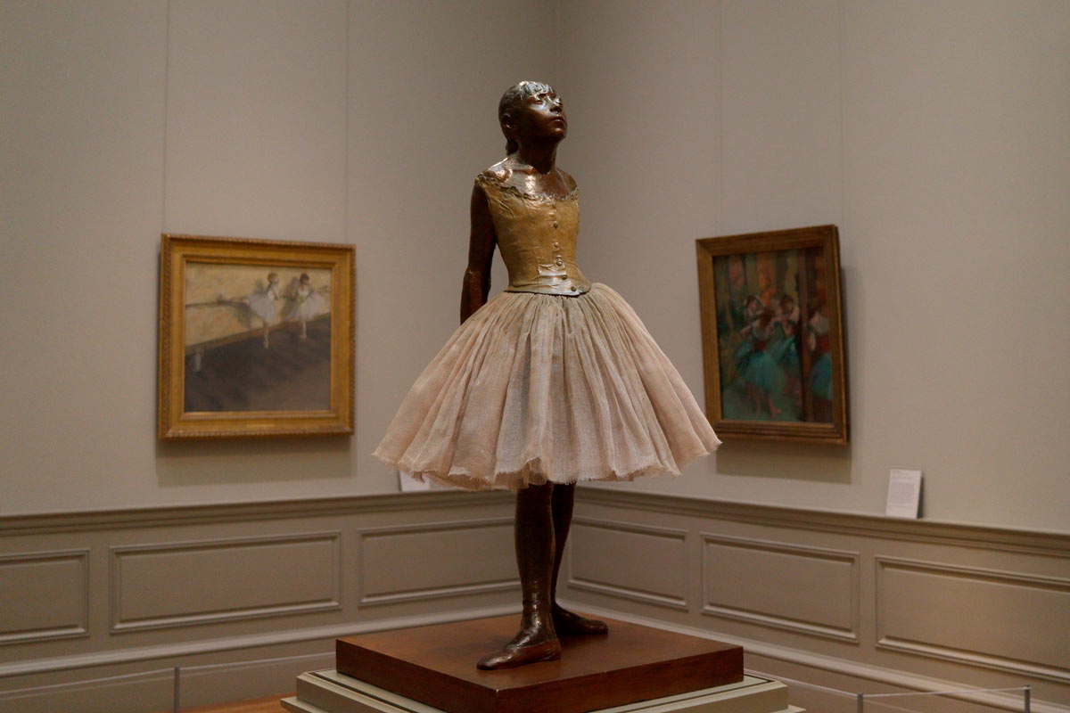 The Little Fourteen-Year-Old Dancer, byEdgar Degas, 1922 (cast), 2018 (tutu). Source: Antonis Chaliakopoulos / TheCollector