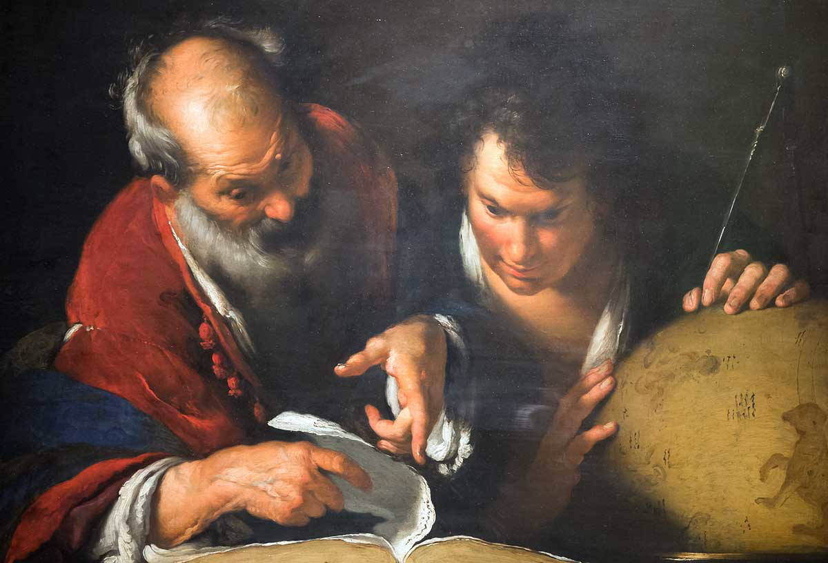 eratosthenes teaching alexandria bernardo strozzi 1635 cc by 2.0 mark mauno