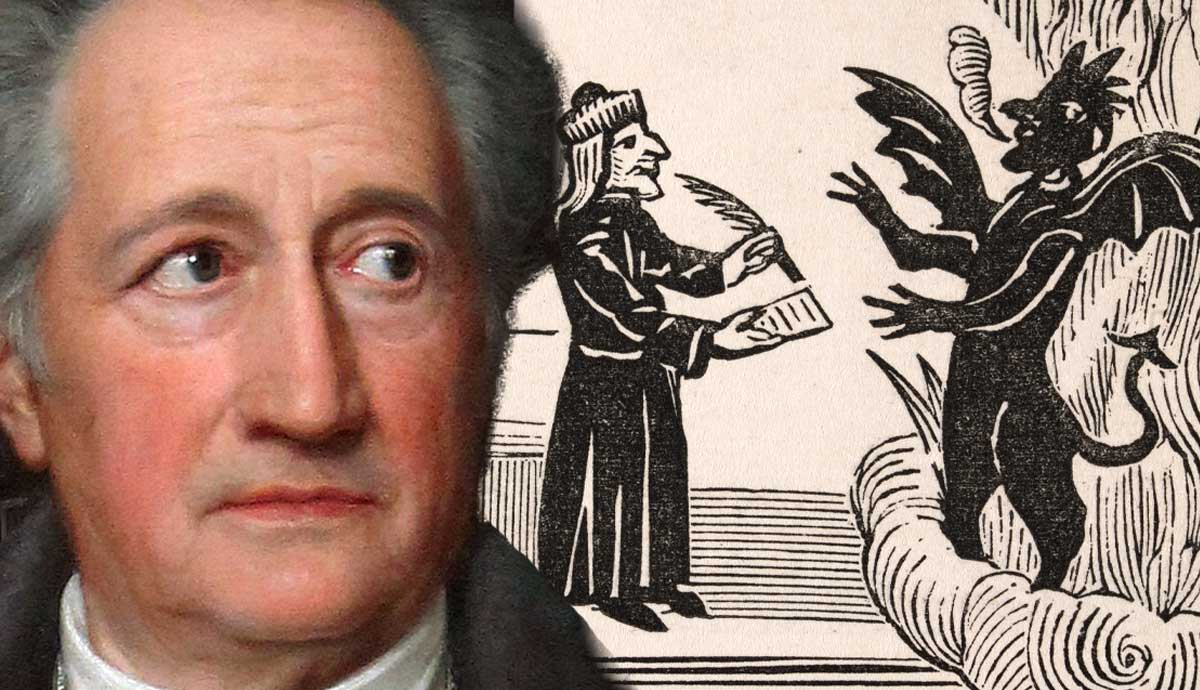 Goethe and Faust's bargain with Mephistopheles