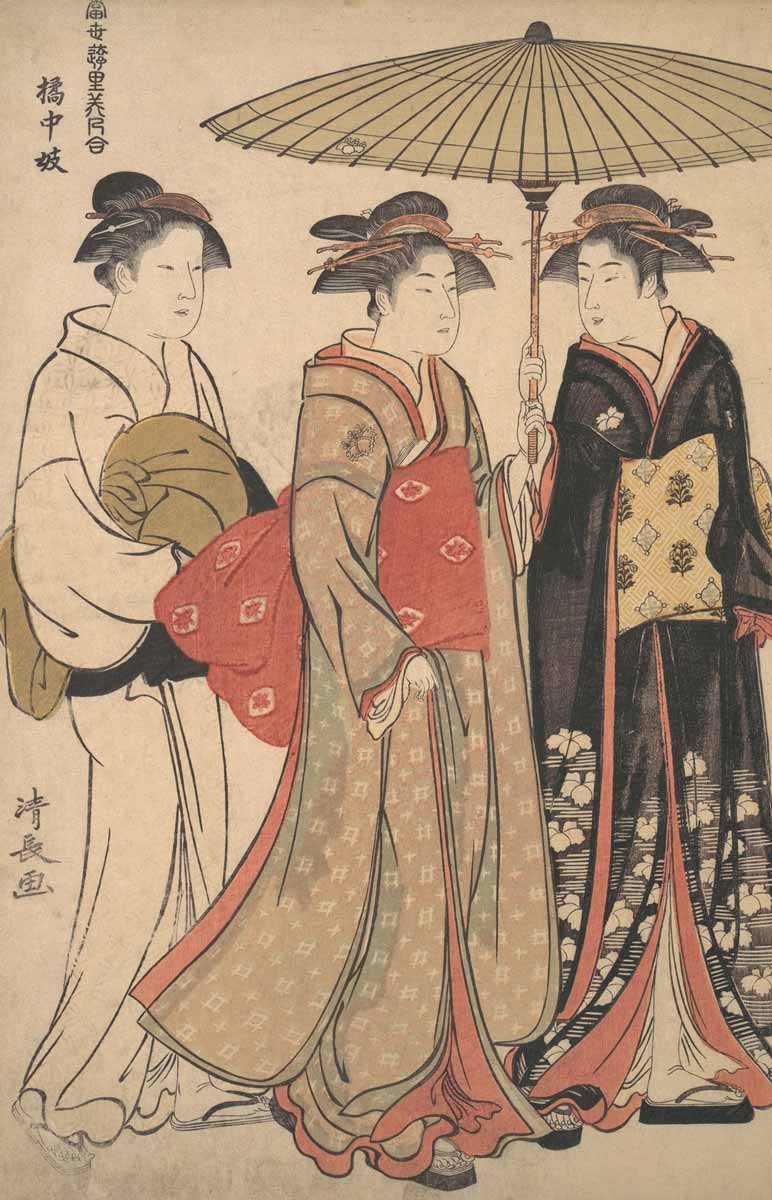 geishas tachibana street torii kiyonaga 1786