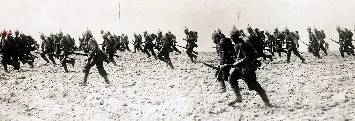 german infantry advancing