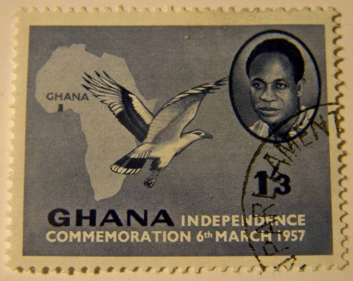 ghana independence postage