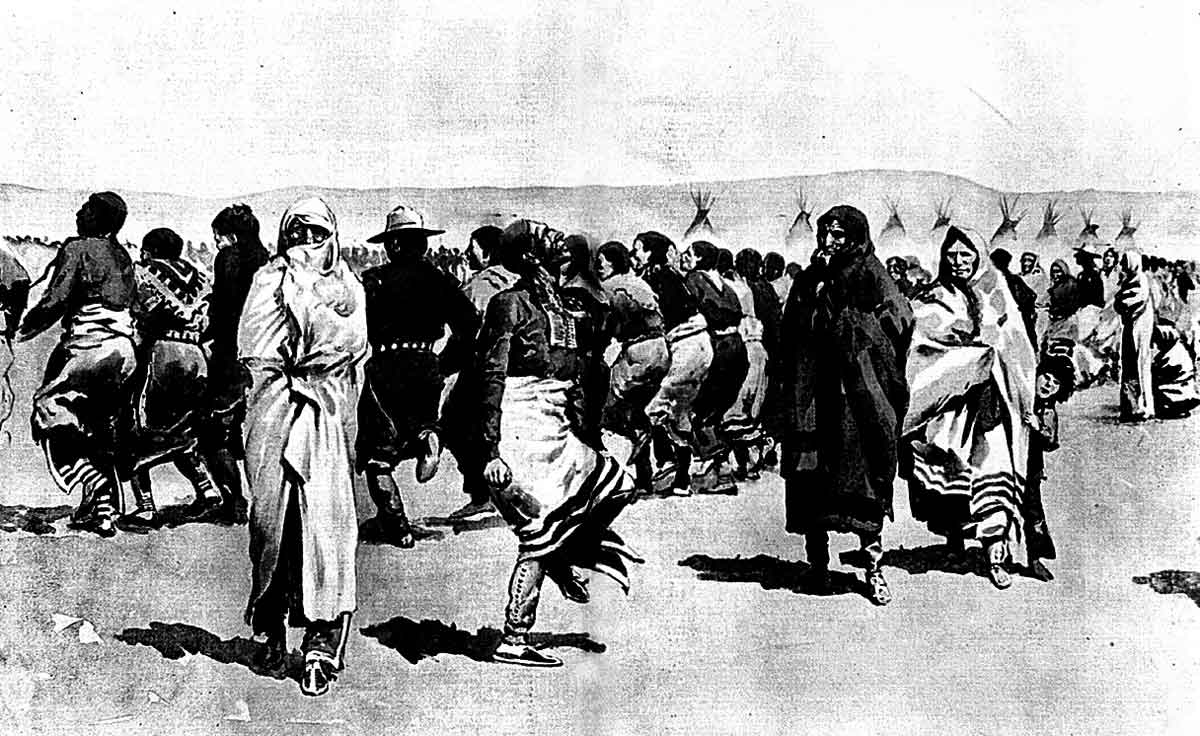 ghost dancers at pine ridge