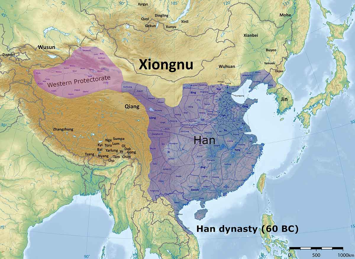 han dynasty map