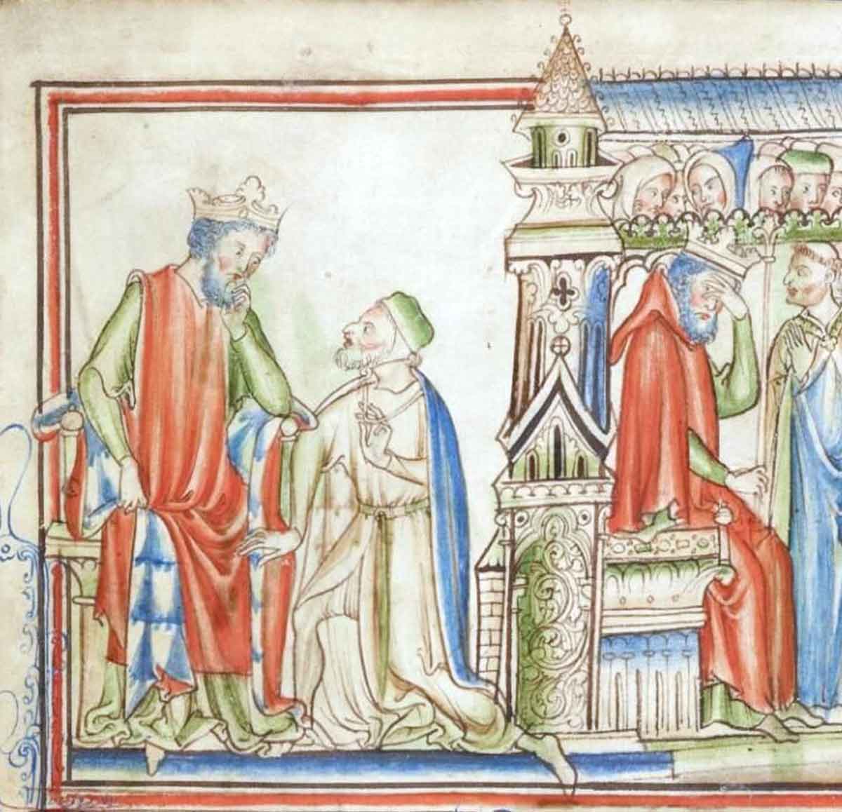 harold kneeling