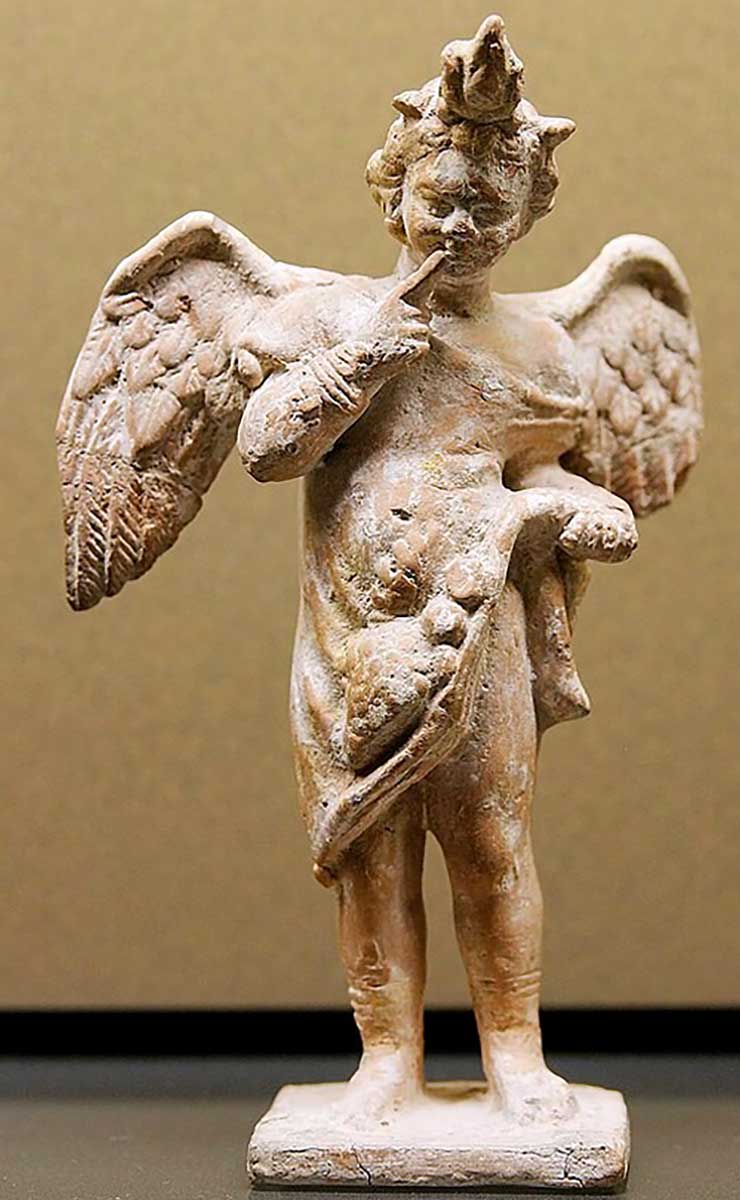 harpocrates terracotta greco egyptian god