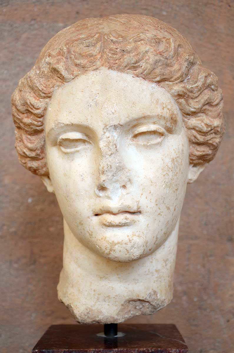 head of aphrodite photograph