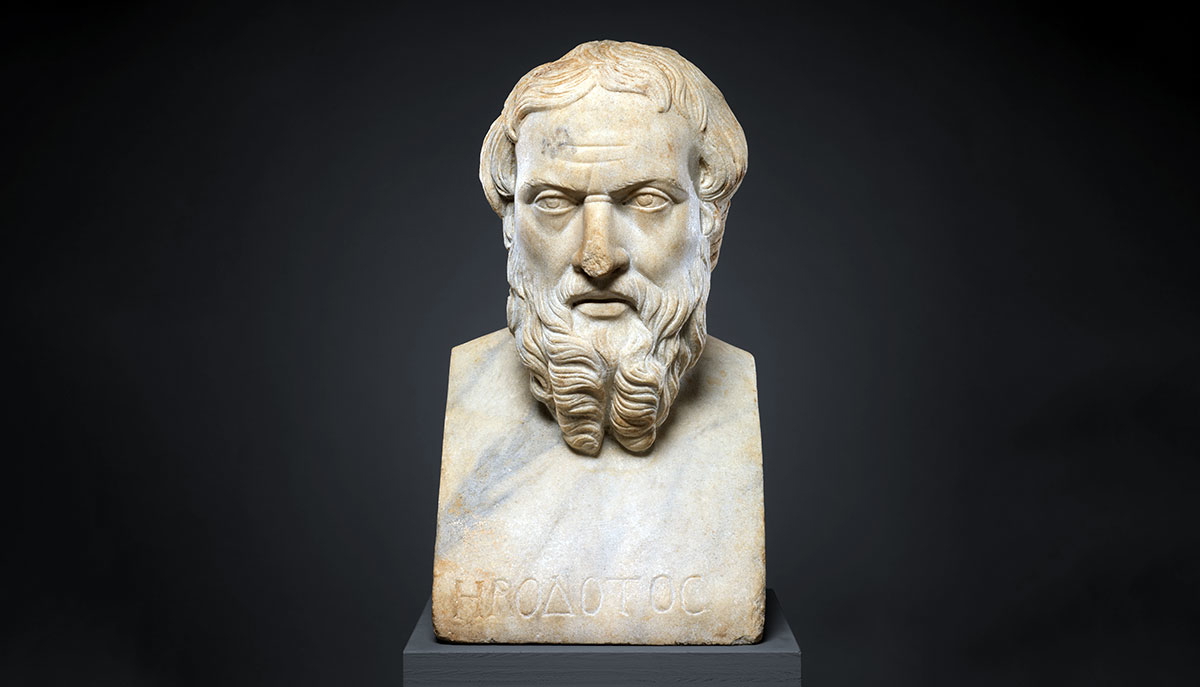 herodotus bust roman copy