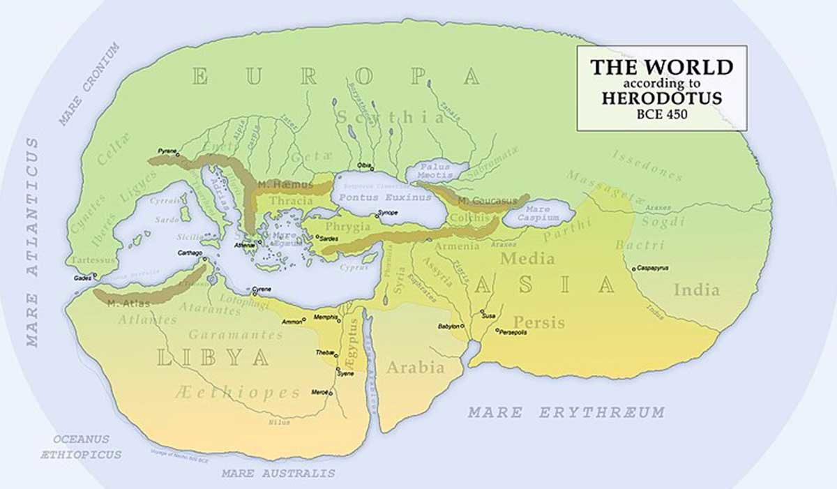 herodotus world map