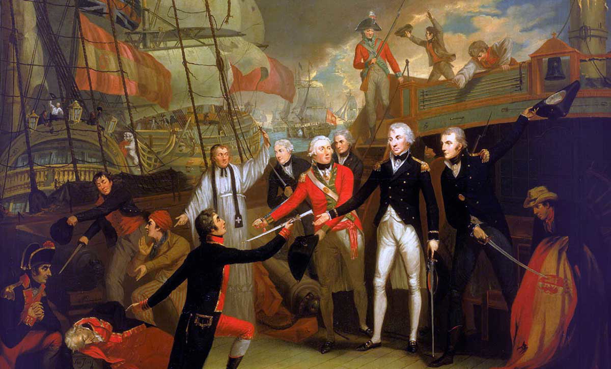horatio nelson receiving surrender san josef