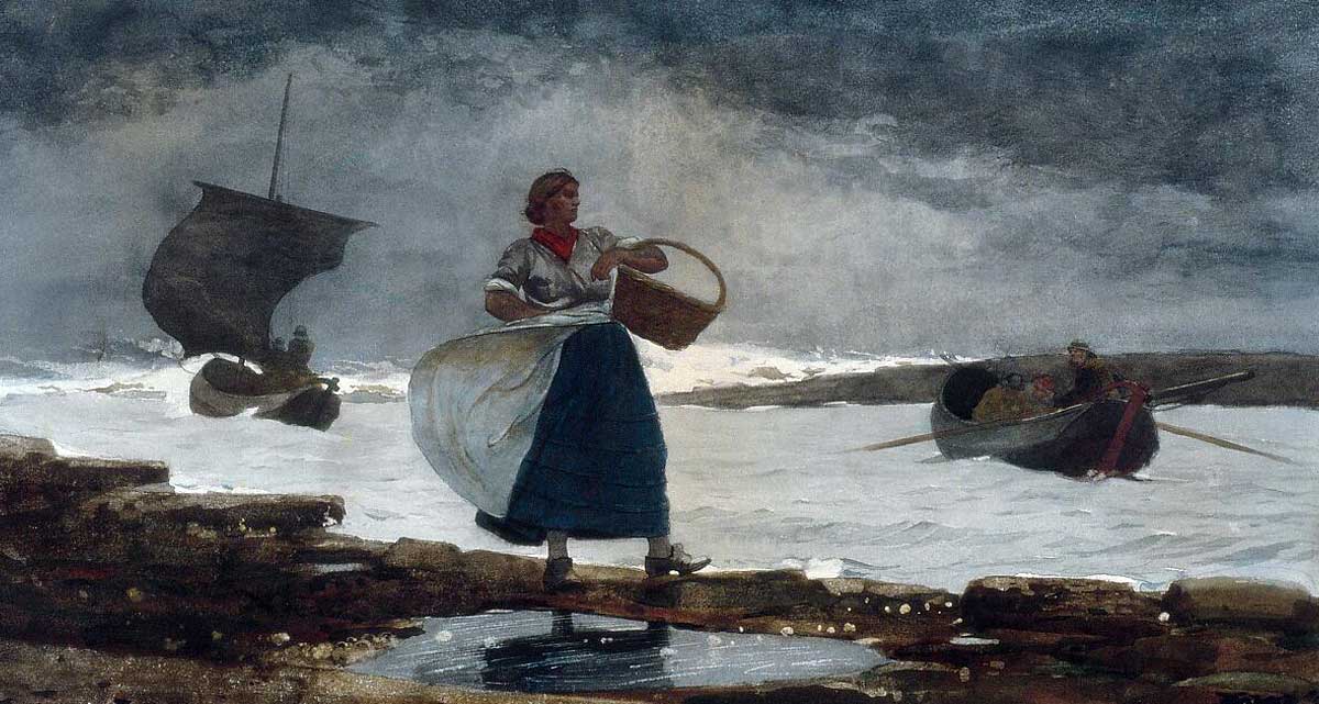 inside the bar 1883 winslow homer metropolitan