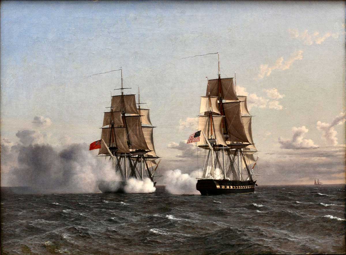 isaken villy british american navy 1836 painting