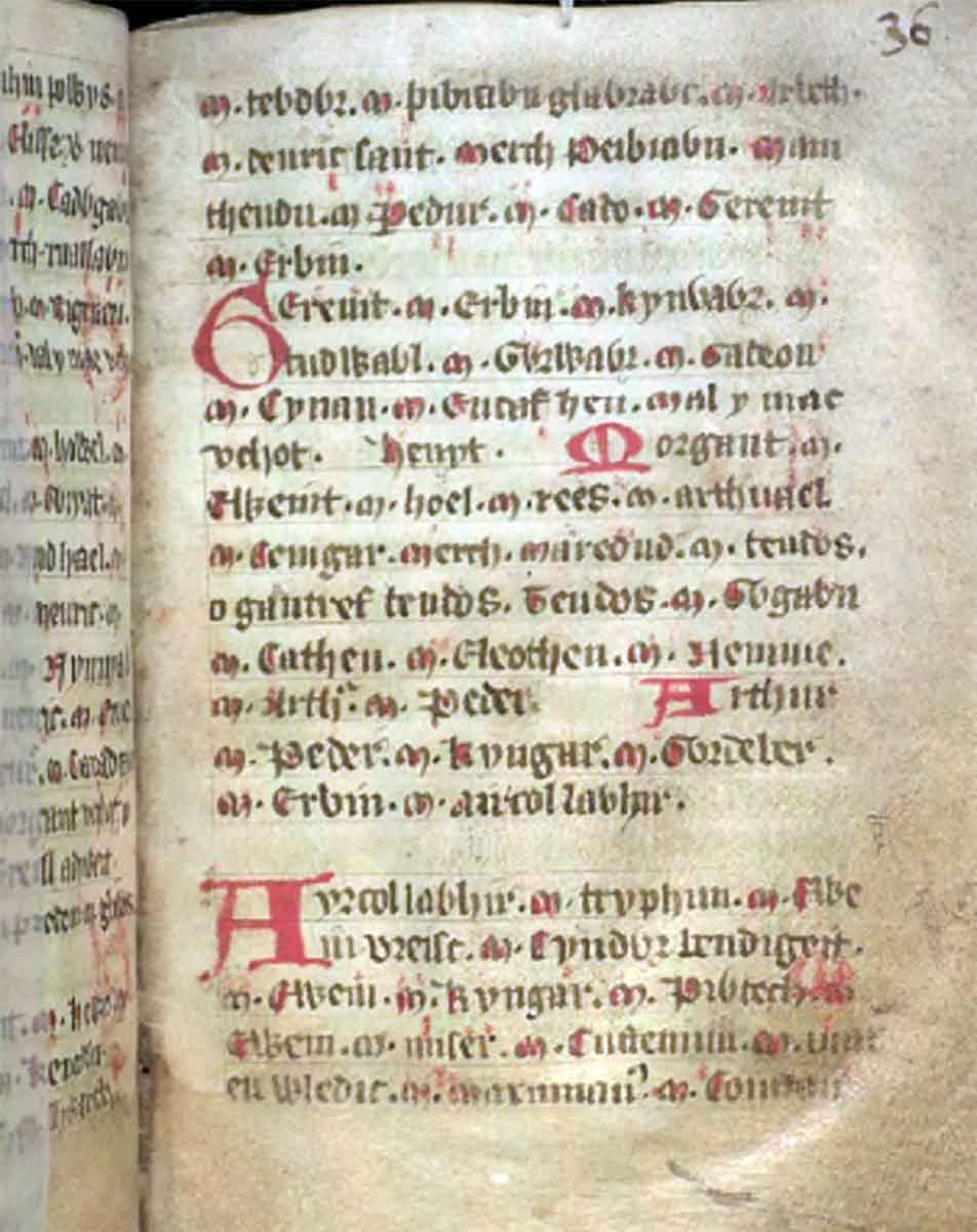 jesus college ms 20 genealogies folio 36r