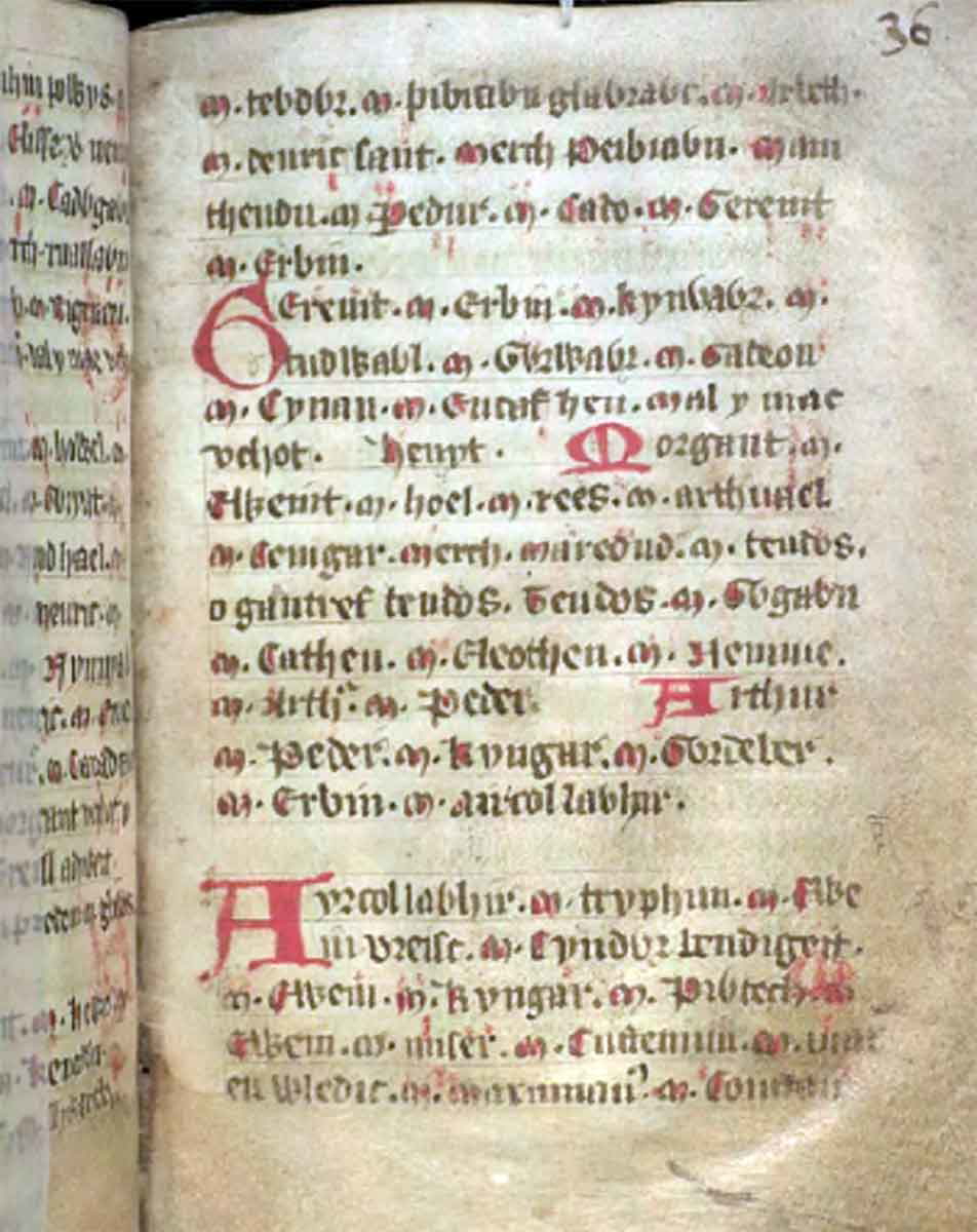 jesus college ms 20 genealogies folio 36r