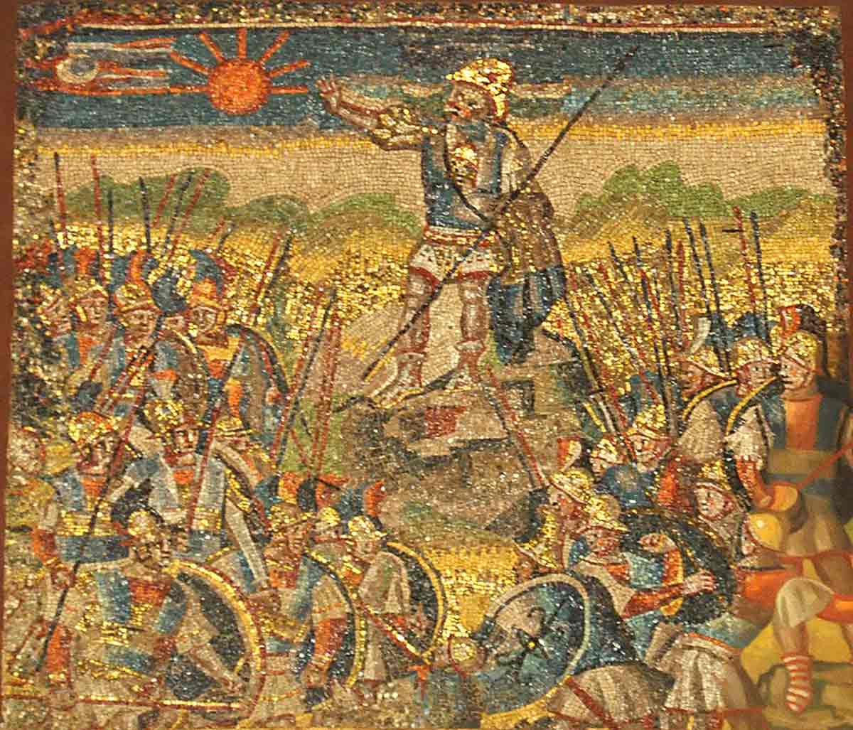 joshua sun 5th century mosaic