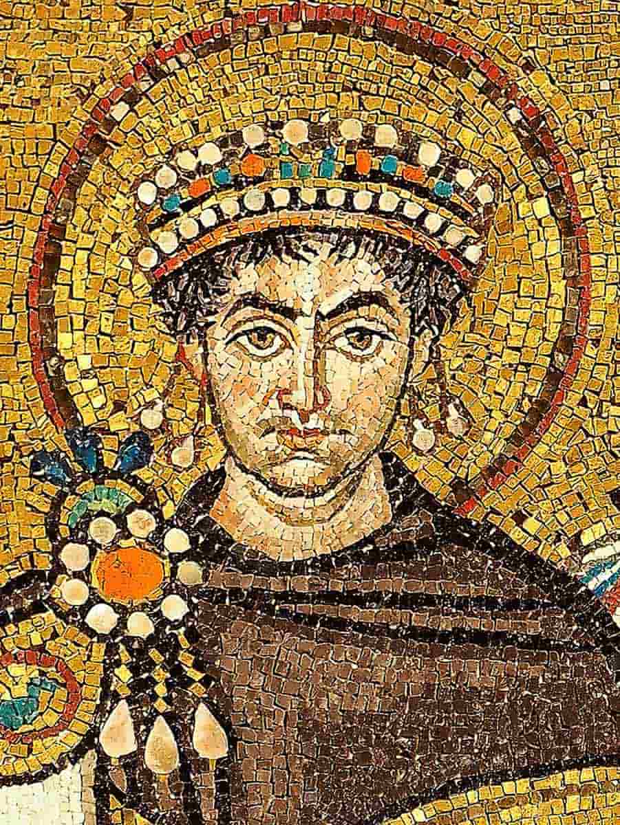 justinian i mosaic byzantine empire