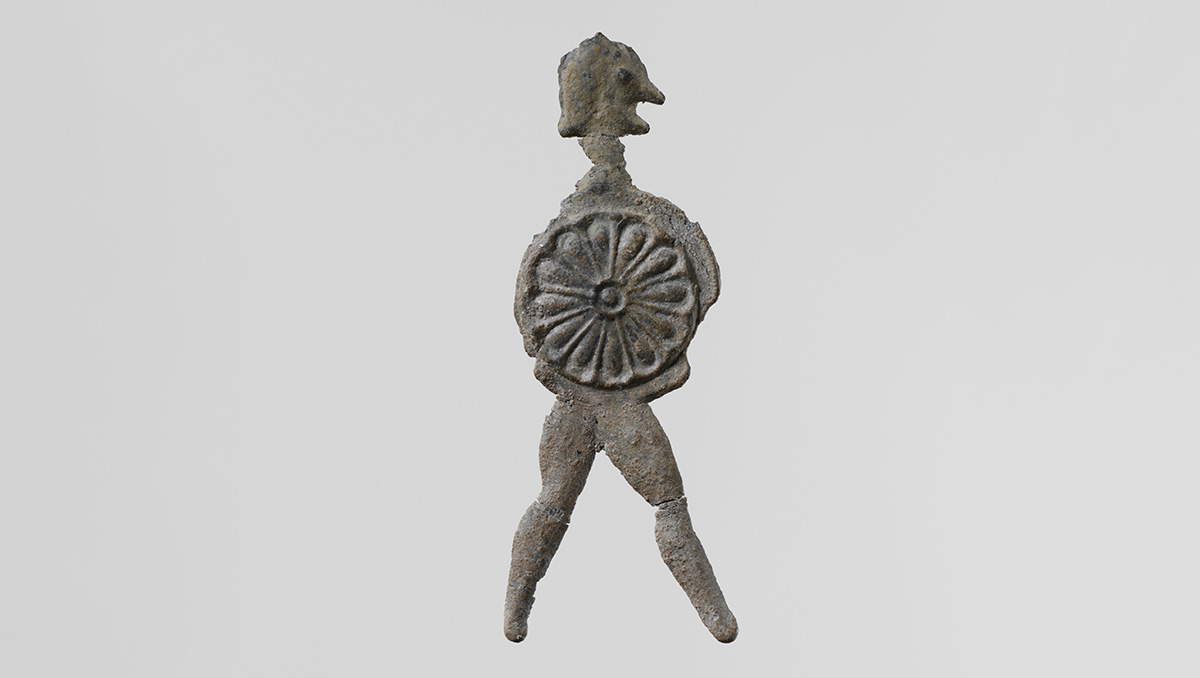 laconian lead soldier votive agoge