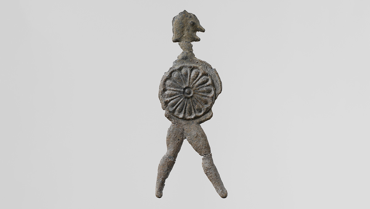 laconian lead soldier votive agoge