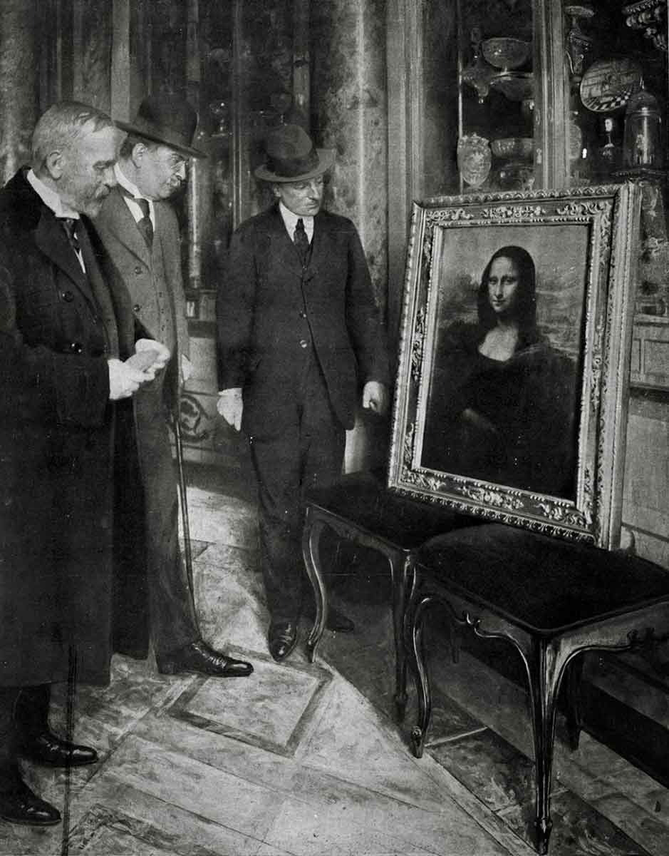 leonardo vinci mona lisa uffizi temporary exhibition 1913