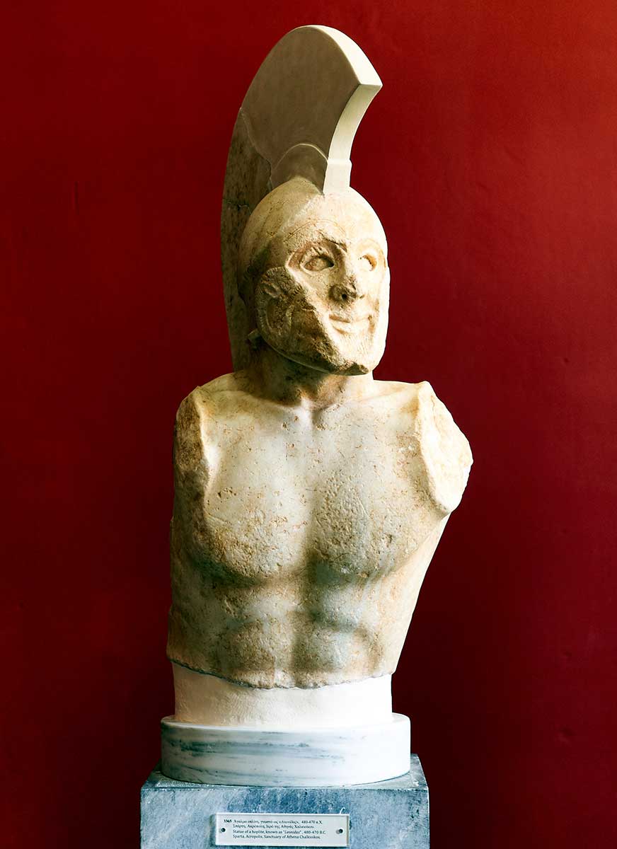 leonidas hoplite statue chalkioikos