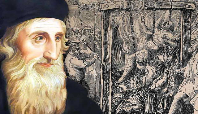 Portrait of Wycliffe and Cobham's execution