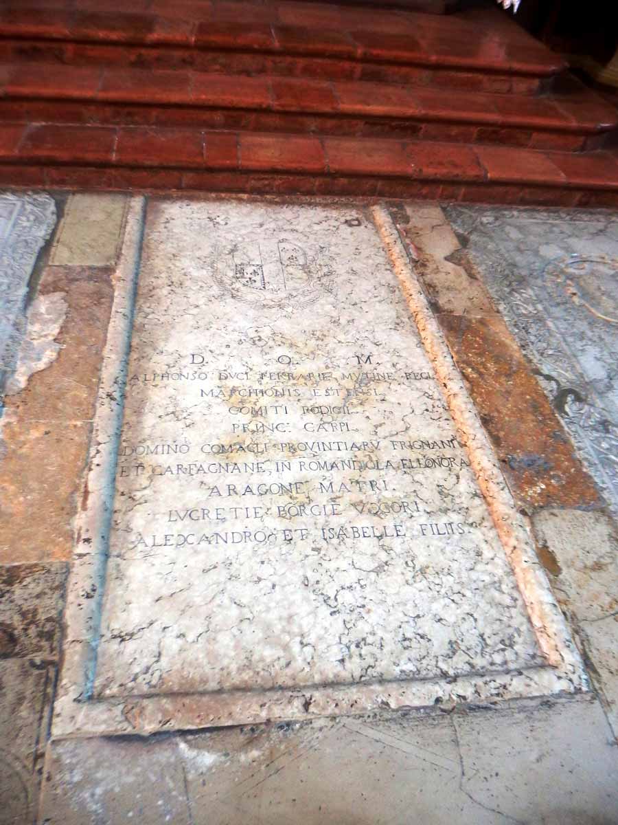 lucrezia borgia gravestone