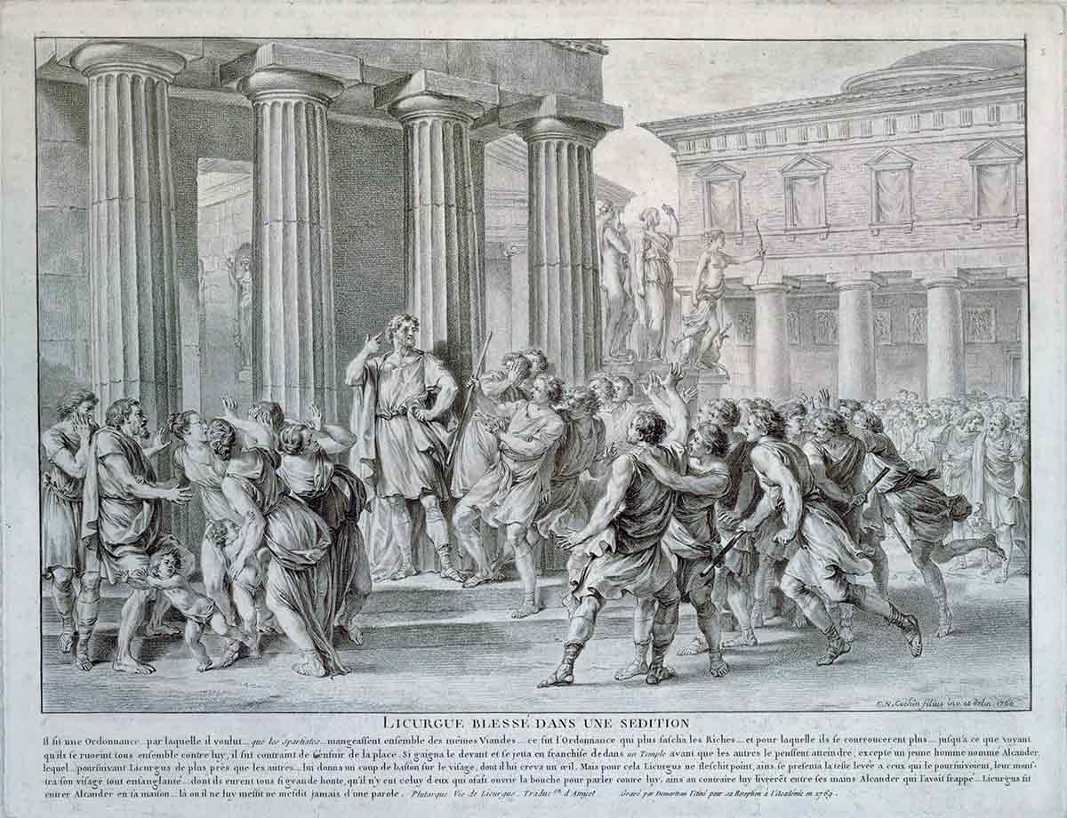 lycurgus injured reforms engraving