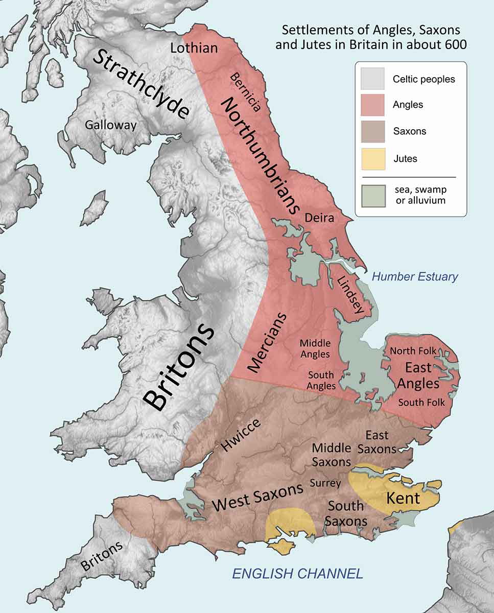map anglo saxon england
