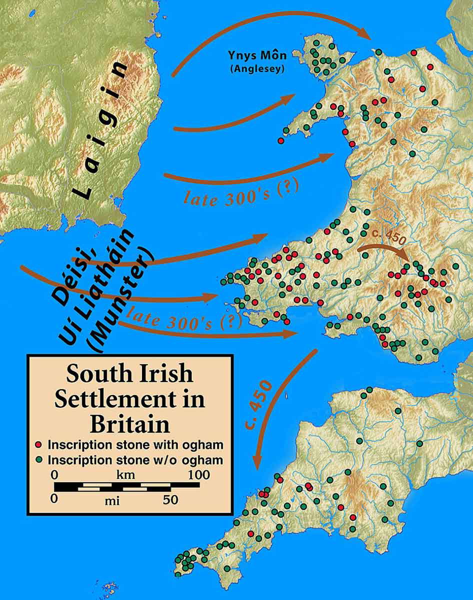 map britain irish settlement dark ages wikimedia commons cc by 3