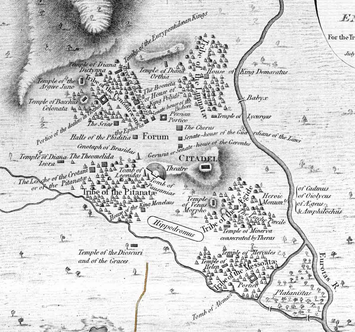 map of sparta agoge