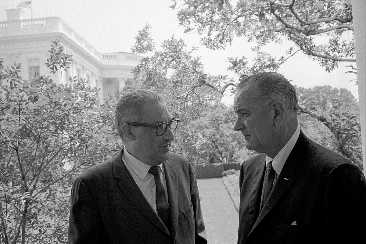 marshall with lbj 1965