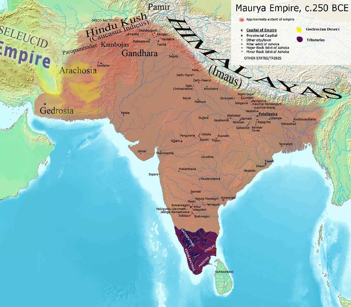 maurya empire 250 bce