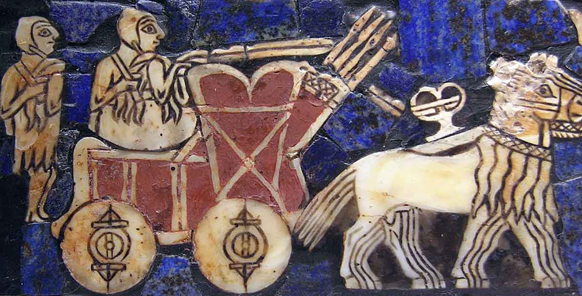 mesopotamia wheel wagon
